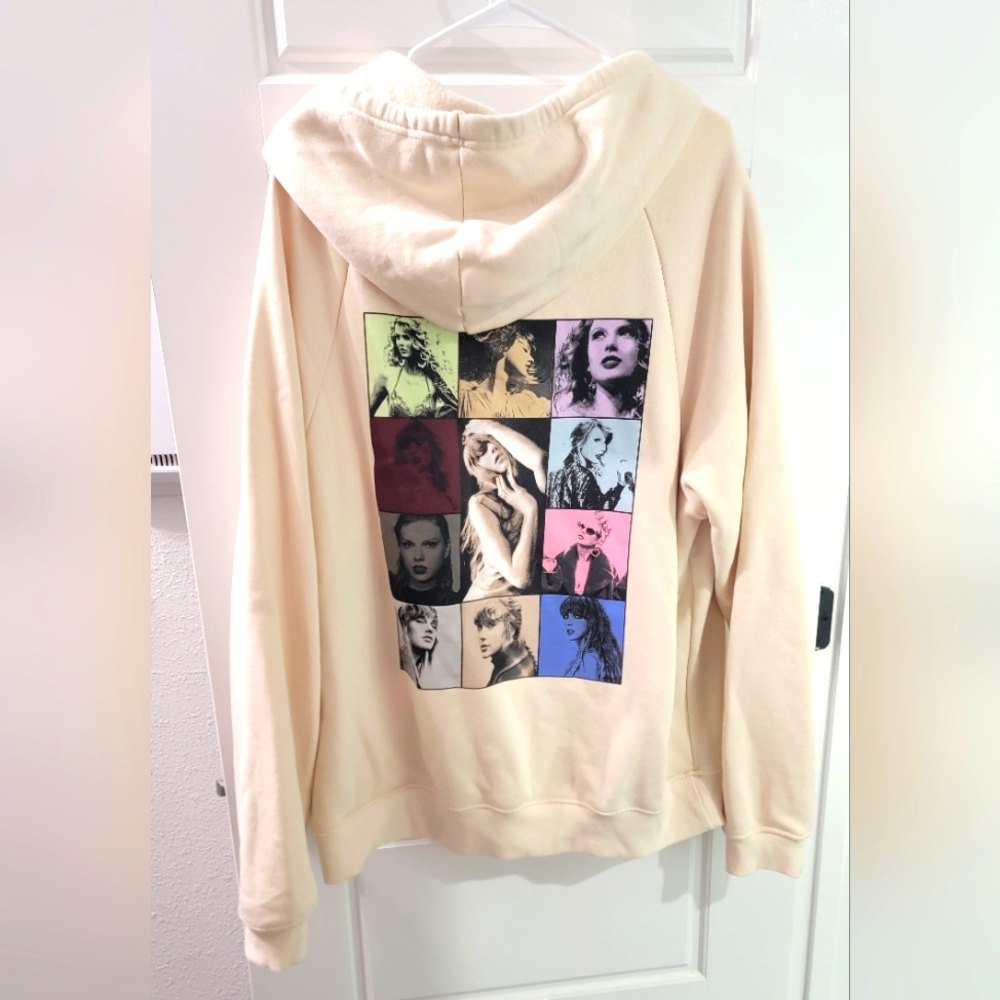 Official Taylor Swift Eras Tour Cream Hoodie